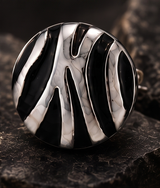 Zebra Stud Earring