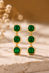Green Drop Earring