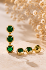 Green Drop Earring