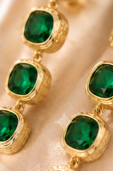 Green Drop Earring