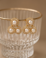 Pearl Trio Stud Earring