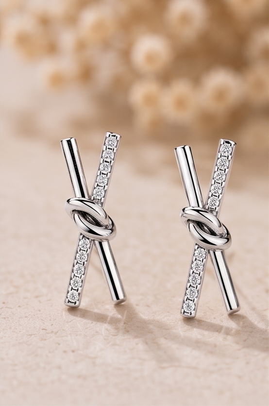 Knot Stud Earring
