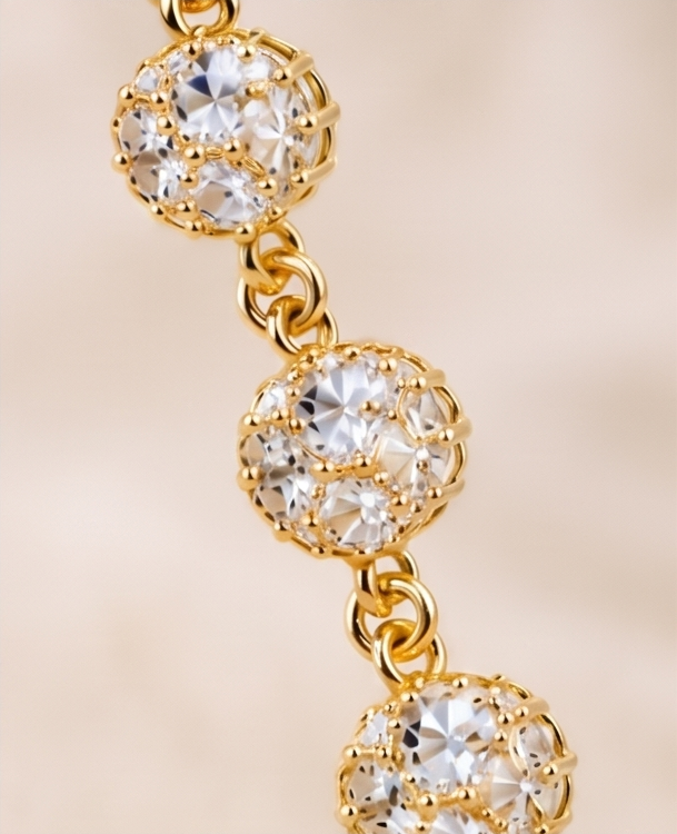 Disco Ball Chain Earring