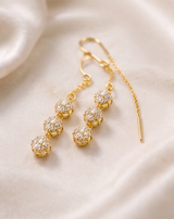 Disco Ball Chain Earring