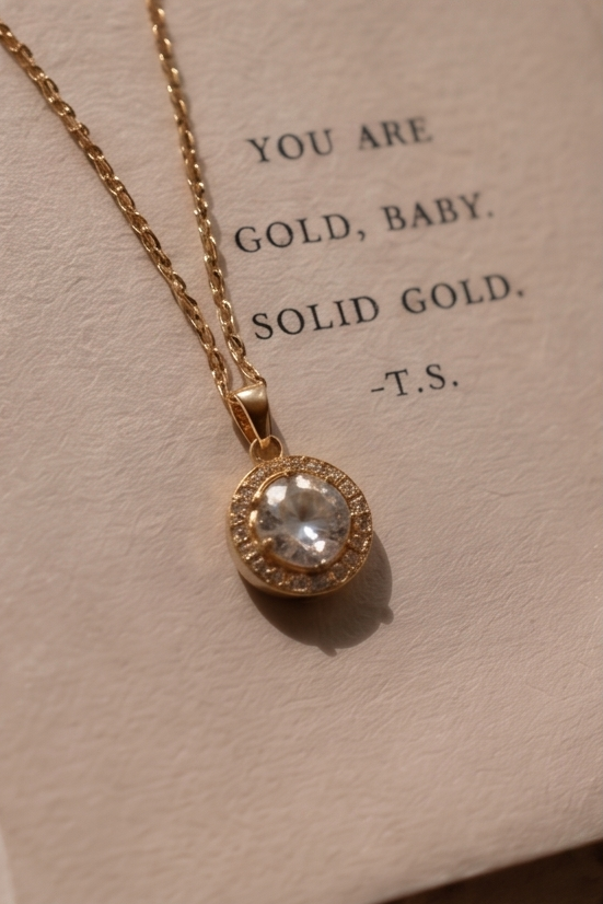 Classic Halo Diamond Pendant Necklace